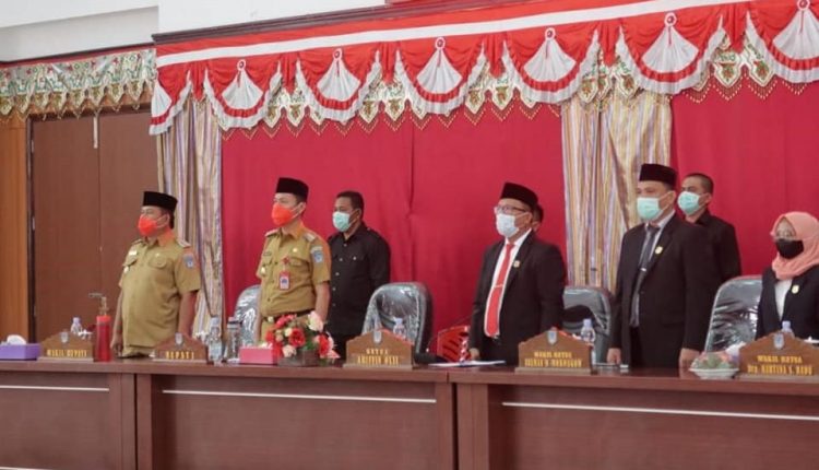 Rapat Paripurna Pengumuman Hasil Penetapan Paslon Terpilih Pilkada Bolsel tahun 2020